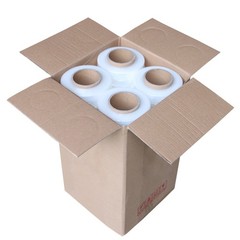 8 Rolls 18″ x 1500′ 80 Gauge Pallet Wrap Stretch Film Hand Shrink Wrap Clear NEW