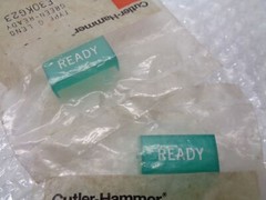 CUTLER HAMMER E30KG23 TYPE G LENS GREEN LOT OF 2 NSMP