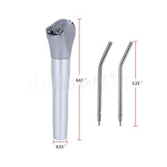 Dental Air Water Syringe Triple 3-Way Spray 2 Nozzle Tips Handpiece Autoclavable