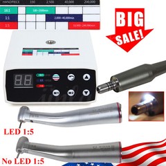 motor electrico dental pieza de mano LED 1:5/1:1 contra angulo USA