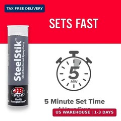 J-B Weld 8267 SteelStik Steel Reinforced Epoxy Putty Stick – 2 oz.
