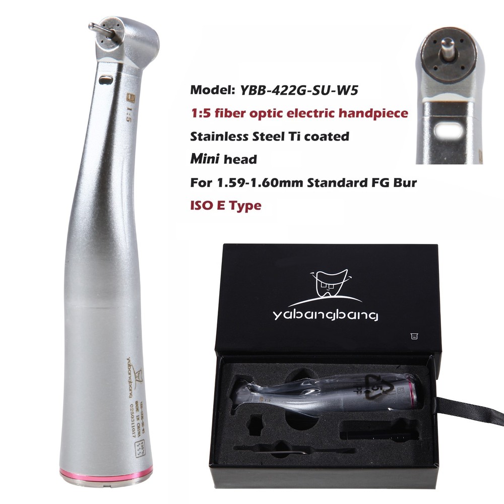 Dental LED Electric Micro Motor/1:5 Fiber Optic Contra Angle Handpiece Inner