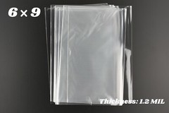 6×9 Clear Lay Flat Open TOP Plastic Poly Bags Packing Cello Cellophane