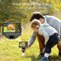 1080P LCD Digital Microscope with 32GB SD Card, Coin Microscope with 5-Inch IPS