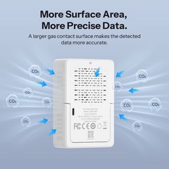 SONOFF CO2 Matter Wi-Fi Air Quality Monitor SAWF-08P 3-in-1 Temperature Humidity