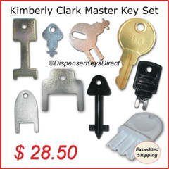 Kimberly Clark Master Key Set for Paper Towel, Toilet Tissue & Soap Dispensers