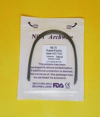 10Packs Dental Arch Wires Orthodontic Super Elastic NITI Rectangular Nature Form