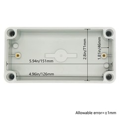 Grey IP67 Waterproof ABS Plastic Universal Electrical Junction Project Box