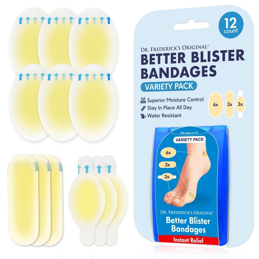 Dr. Frederick’s Original Better Blister Bandages 12 Count (Pack of 1), Tan