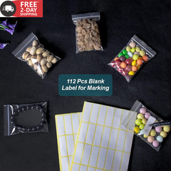 500 Pcs Small Plastic Bags, Small Bag, Mini Baggies, Jewelry Bag Clear Plastic,