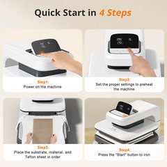 Auto Heat Press 2 Heat Press Machine 15×15 for HTV, Sublimation, Heat Transfer
