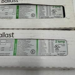 (4X) GE Multi-Volt Ultra Start Electronic Ballast T5 GE254MVPS90-A 120- 277 V