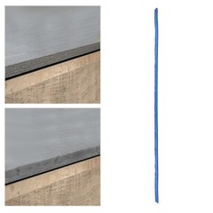 Concrete Edge Form Mold PU Blue 240 × 5 × 2 cm Stone Texture