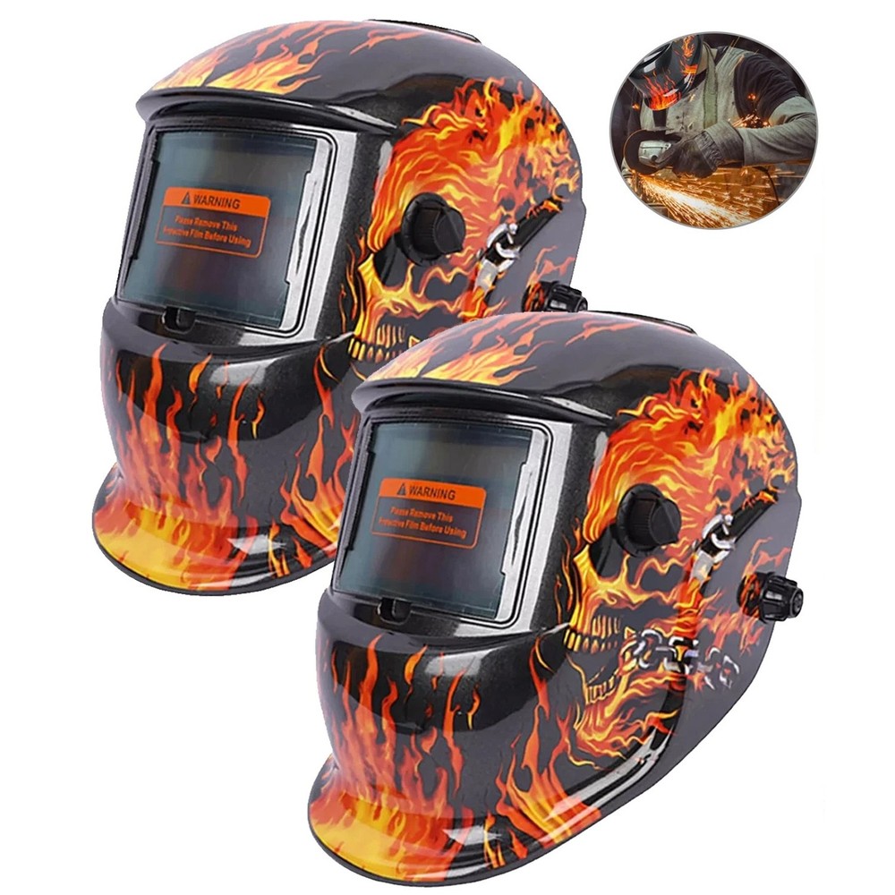 2Pack Large View Area True Color Welder Helmet Auto-Darkening Welding Hood/Mask
