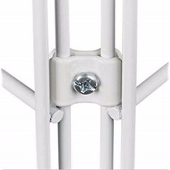 Gridwall Joining Connectors – Grid Panel Joiner Clips – White – 12 Pieces