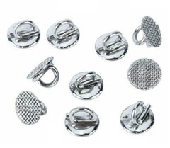 Dental Orthodontic Lingual Button Crimpable Mesh Base Hook Bondable Button Chain