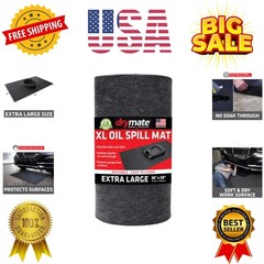 XL Oil Spill Mat 36″ x 59″, Absorbent Oil Pad, Reusable, Washable, Durable, …