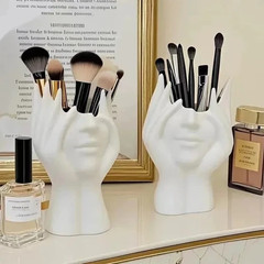 1 pc Creative Body Shape Pen Holder Desk Organizer Makeup Brush Stand