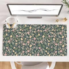 Colorful Star Large Mouse Pad, PU 31.5L x 15.7W inches, Ditsy Floral Print