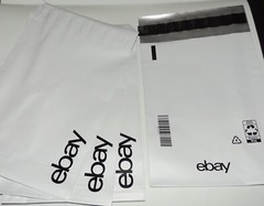 EBAY BRANDED “BLACK” POLY MAILERS 6″ x 9″ (NO PADDING) SHIPPING ENVELOPES 20 CT