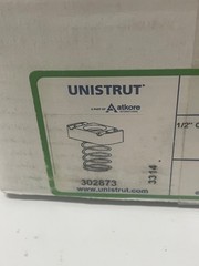 100 Count Box Unistrut Strut Channel Nut with Spring 1/2″-13 Electro-Galvanized