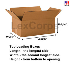 25 SHIPPING BOXES – Many Sizes Available – Choose L x W x H