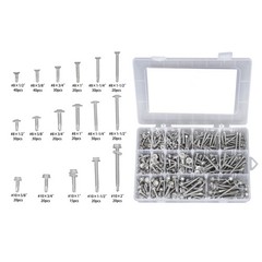 425PC 410 Stainless Steel Self-Tapping Screws #8#10 Self-Drilling Assortment Kit