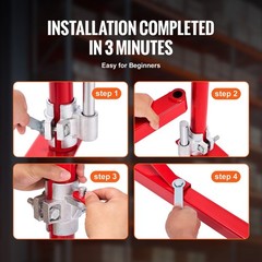 Electric Hoist Support Arm 660LBS Capacity 180 Degree Swivel for Workshop Garage