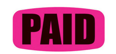 PAID PINK BLACK LABELS 1000 PER ROLL GREAT STICKERS