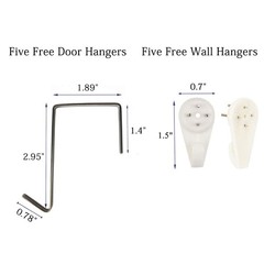Hanging File Holder Organizer Rack, 30 Pocket File Folder Black, Wall Mount, …