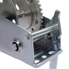 1400LB Steel Horizontal Pulling Hand Winch w/Ratchet Galvanized For Boat Trailer
