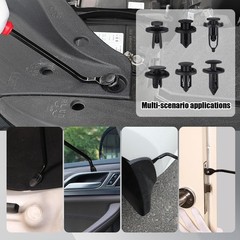 120pcs Retainer Clips Push Type Fasteners 6.3mm 8mm Size: 120+1(Not Specified)