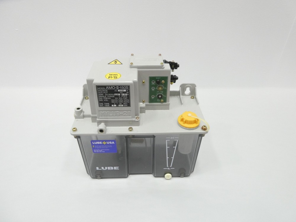 Lube AMO-II-150S Lubrication Pump Tank 110v-ac 20w 180cc/min