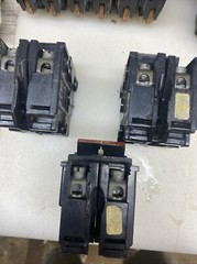 NA240 FPE Federal Pacific 40 Amp 2 Pole Stab-Lok Thick Lot Of 3 Breakers