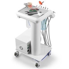 AZDENT Portable Dental Delivery Unit with Air Compressor Syringe Suction 4Holes