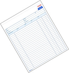 Invoice Book, 8-3/8 X 10-11/16 Inches, 2-Part, Carbonless, White/Canary, 50 Sets