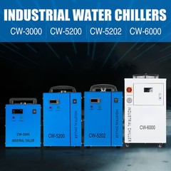 OMTech CW-3000 CW-5200 CW5202 Water Chiller for CO2 Laser Engraver Cutter