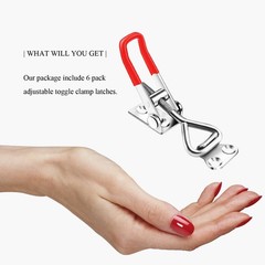 6 Pack Toggle Latch Clamp 4001 Adjustable Quick Release 330lb Heavy Duty