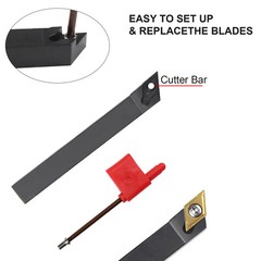 21X Lathe Carbide Inserts Tool & Holder Wrench Mini Lathe Set Turning Tooling