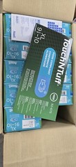 3 pairs of Ansell 92-675 Touchntuff 92-675,Disposable Nitrile Gloves,Textured XL