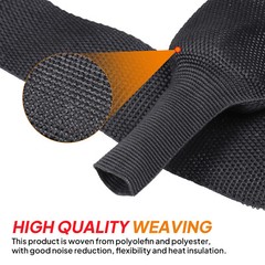 Heat Shrink Braided Sleeve Wire Loom 2:1 Abrasion Protect Wire Harness Sheath