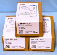 LOT of 3 Masimo LNCS DCI Adult Reusable SpO2 Sensor – REF 1863 NEW