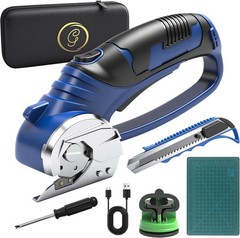 Cordless Electric Box Cutter 4V Rechargeable Utility Knife w/ 7-Piece Kit