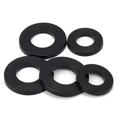 M2,M3,M4,M5,M6,M8,M10,M12-M24 PLASTIC WASHER NYLON METRIC FLAT Washers Black