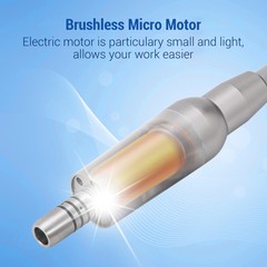 Dental LED Brushless Electric Micro Motor Surgical Internal Spray ISO E-type 2H