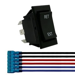 Momentary Reverse Polarity Rocker Switch 20A, 12V DC On-Off DPDT – 6 Pin