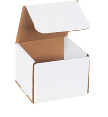 100 Pack 5x5x5 White Corrugated Shipping Mailer Packing Box Boxes 5″ x 5″ x 5″