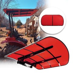 Red 48×52 Tractor Canopy For 2×2 2×3 ROPS Tuff Top Sun Shield Mower Cover