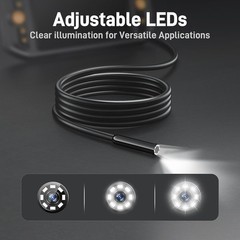 Endoscope with 16.5FT , 4.3” Screen and 1.5x Zoom – Perfect for Mechanics