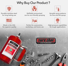 A1000R 1 Quart Enameled Steel Sprayer Red